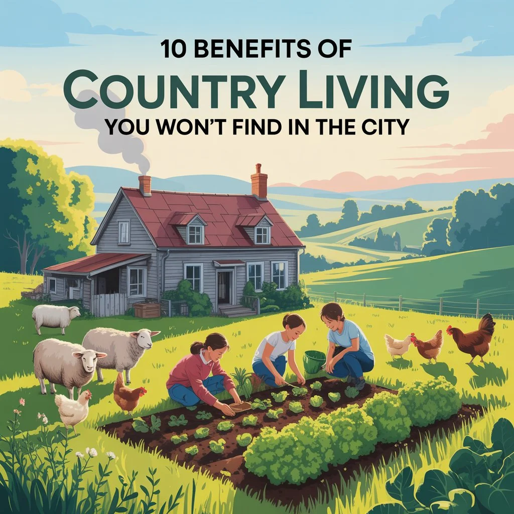 Best 10 Benefits of Country Living You Won’t Find in the City