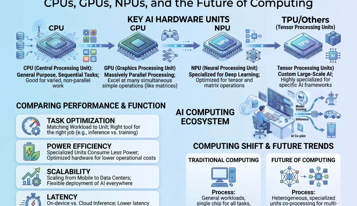 AI Hardware Explained CPUs, GPUs, NPUs, and the Future of Computing