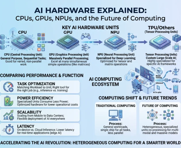 AI Hardware Explained CPUs, GPUs, NPUs, and the Future of Computing