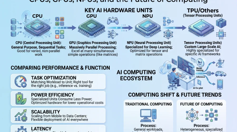 AI Hardware Explained CPUs, GPUs, NPUs, and the Future of Computing