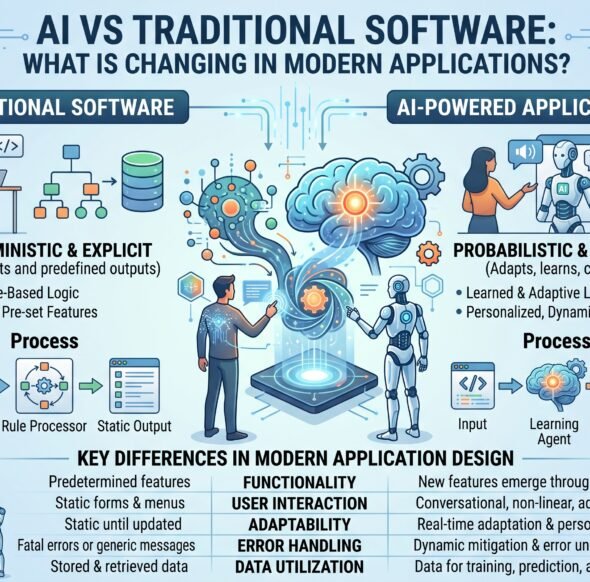 AI vs Traditional Software What Is Changing in Modern Applications