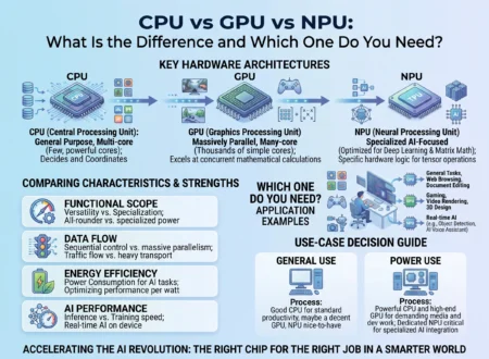 CPU vs GPU vs NPU What Is the Difference and Which One Do You Need