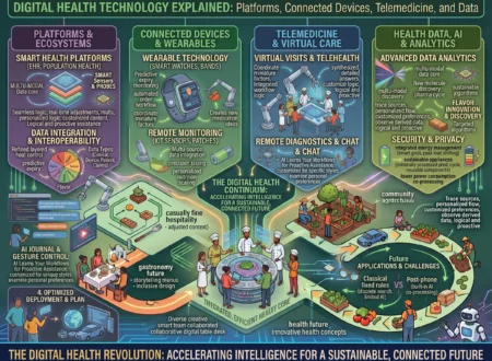 Digital Health Technology Explained Platforms, Connected Devices, Telemedicine, and Data
