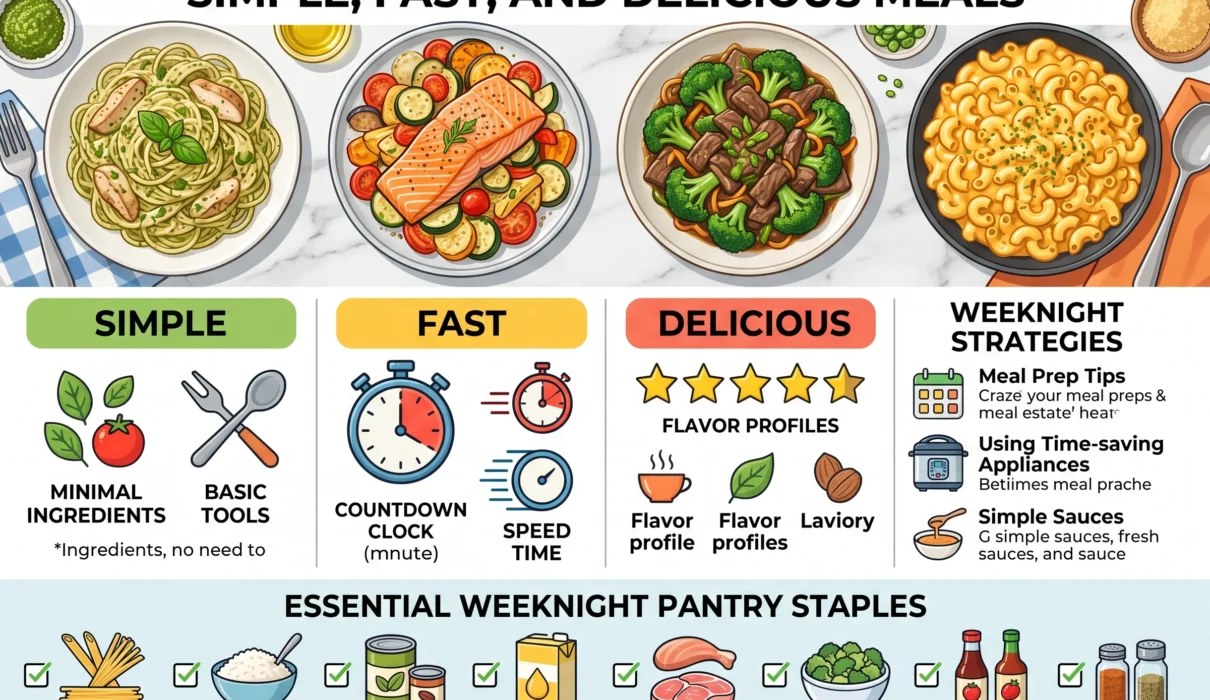 Easy Dinner Ideas for Busy Weeknights Simple, Fast, and Delicious Meals