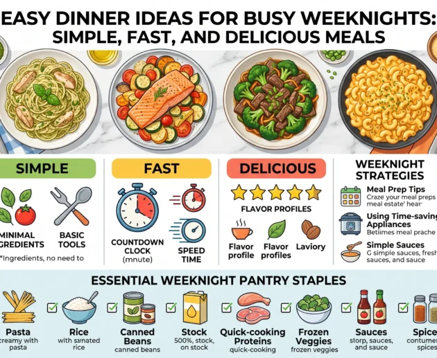 Easy Dinner Ideas for Busy Weeknights Simple, Fast, and Delicious Meals