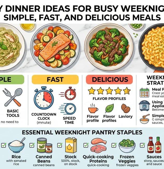 Easy Dinner Ideas for Busy Weeknights Simple, Fast, and Delicious Meals