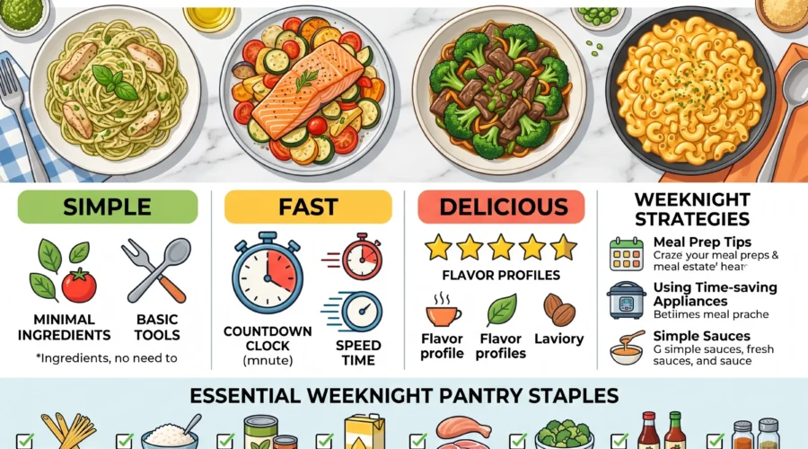 Easy Dinner Ideas for Busy Weeknights Simple, Fast, and Delicious Meals