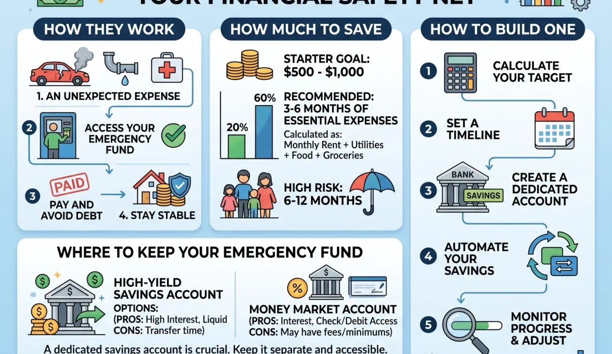 Emergency Funds Explained How They Work, How Much to Save, and How to Build One