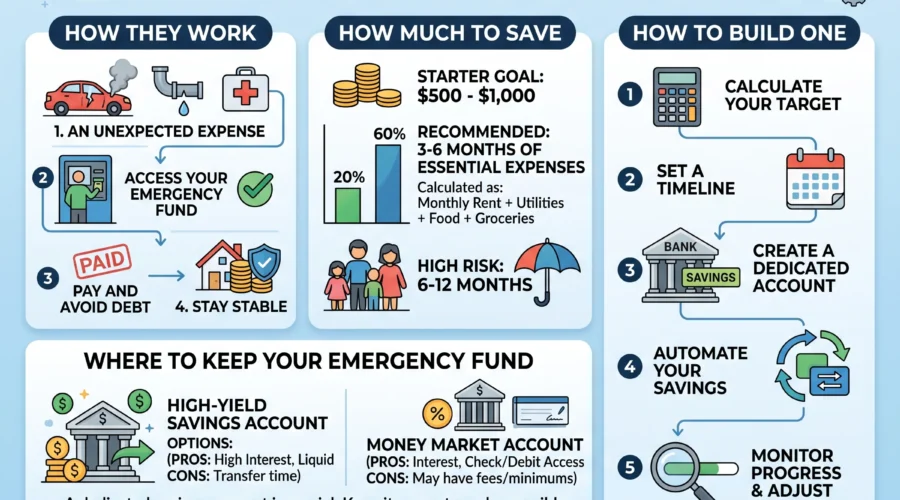 Emergency Funds Explained How They Work, How Much to Save, and How to Build One