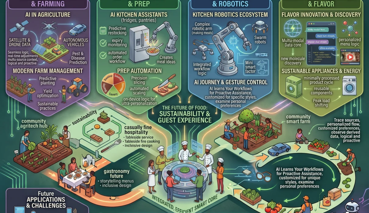 How AI Is Changing the Food Industry The Complete Guide to Modern Agritech, Smart Kitchens, and Algorithmic Gastronomy