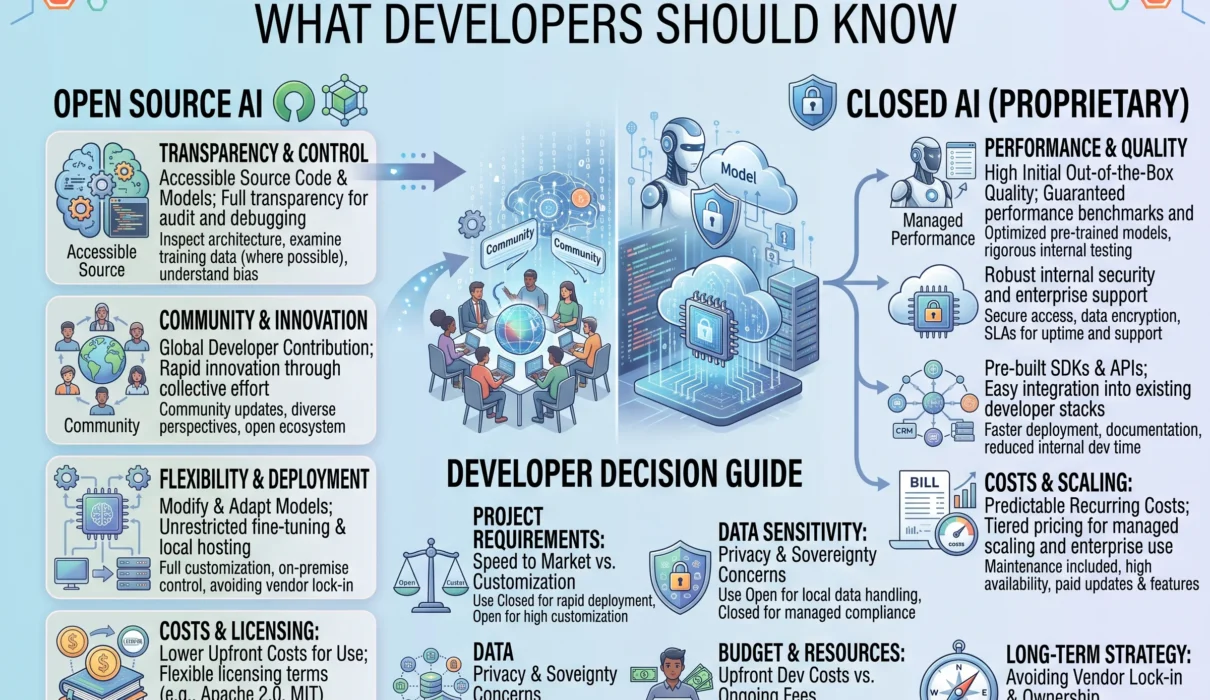 Open Source AI vs Closed AI What Developers Should Know