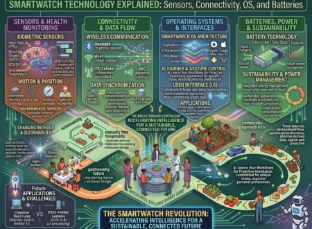 Smartwatch Technology Explained Sensors, Connectivity, OS, and Batteries