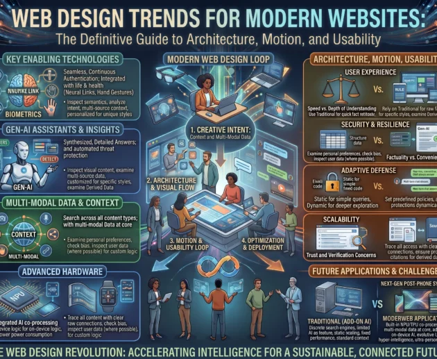 Web Design Trends for Modern Websites The Definitive Guide to Architecture, Motion, and Usability