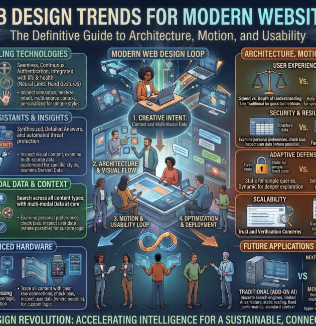 Web Design Trends for Modern Websites The Definitive Guide to Architecture, Motion, and Usability