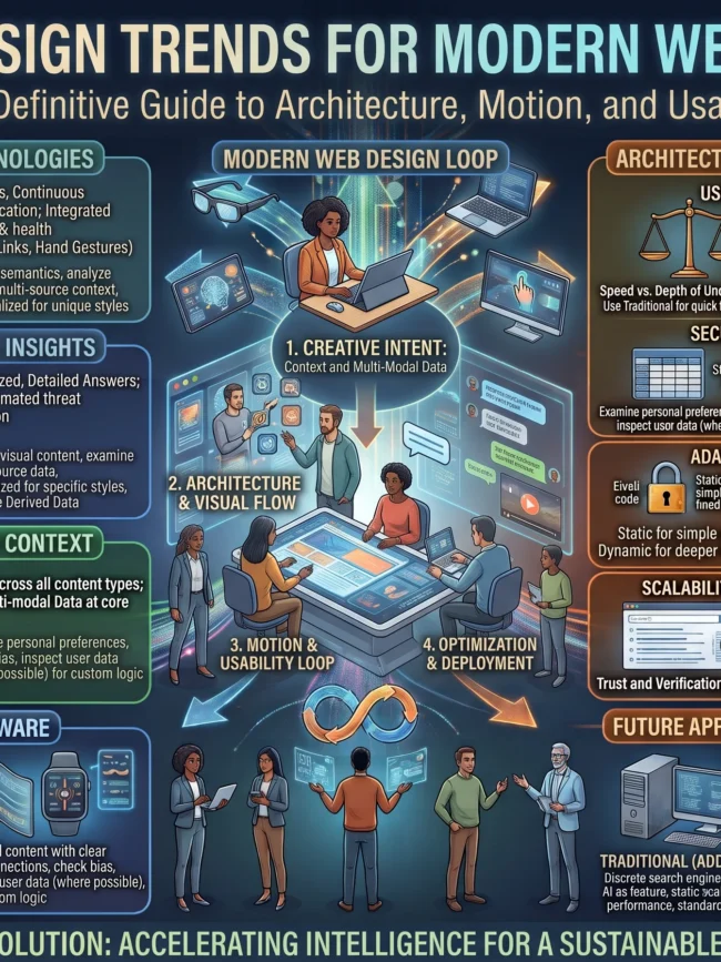 Web Design Trends for Modern Websites The Definitive Guide to Architecture, Motion, and Usability