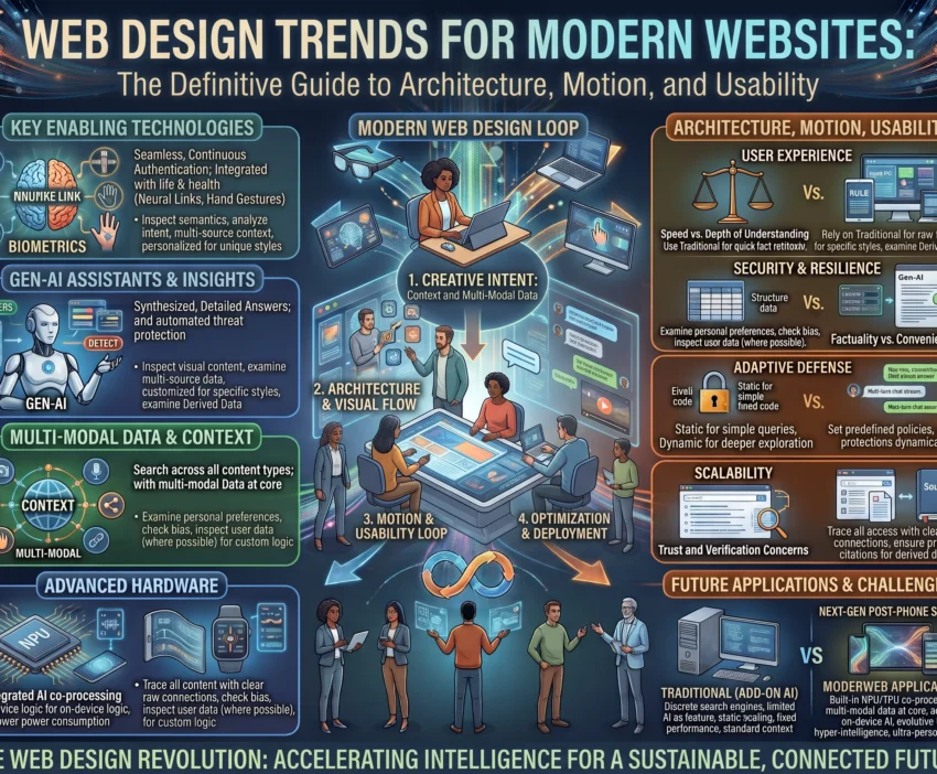 Web Design Trends for Modern Websites The Definitive Guide to Architecture, Motion, and Usability